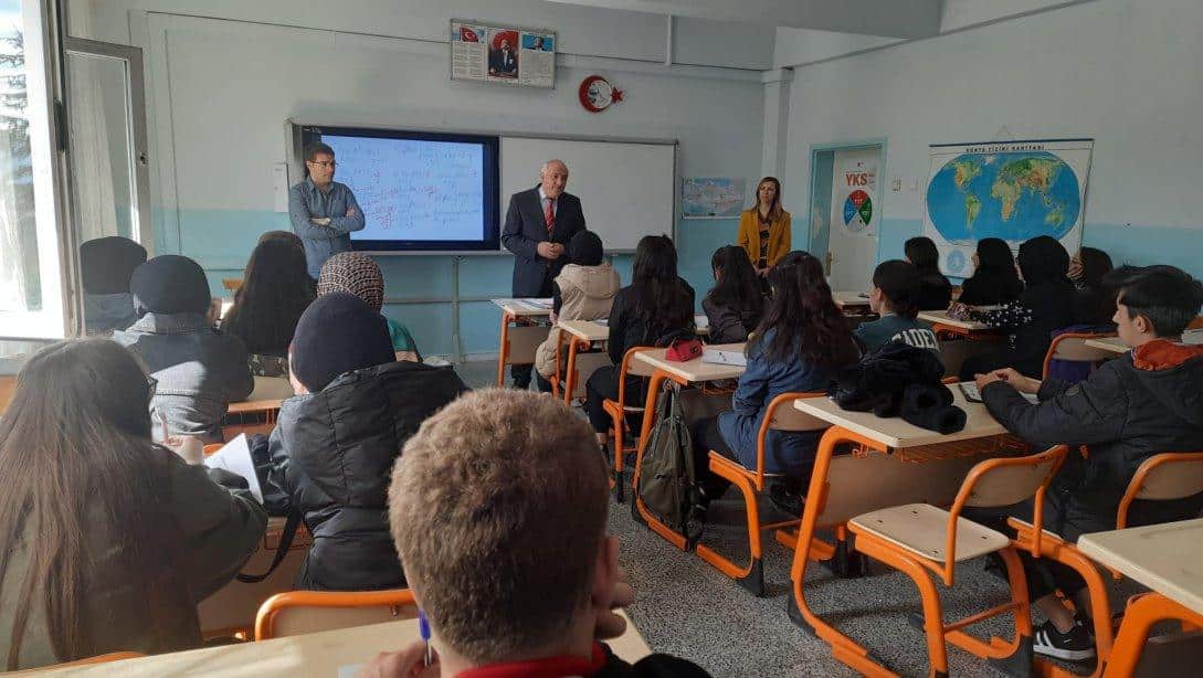 İlçe Milli Eğitim Müdürü, Şehit Nizamettin Yaman Anadolu Lisesini ziyaret etti